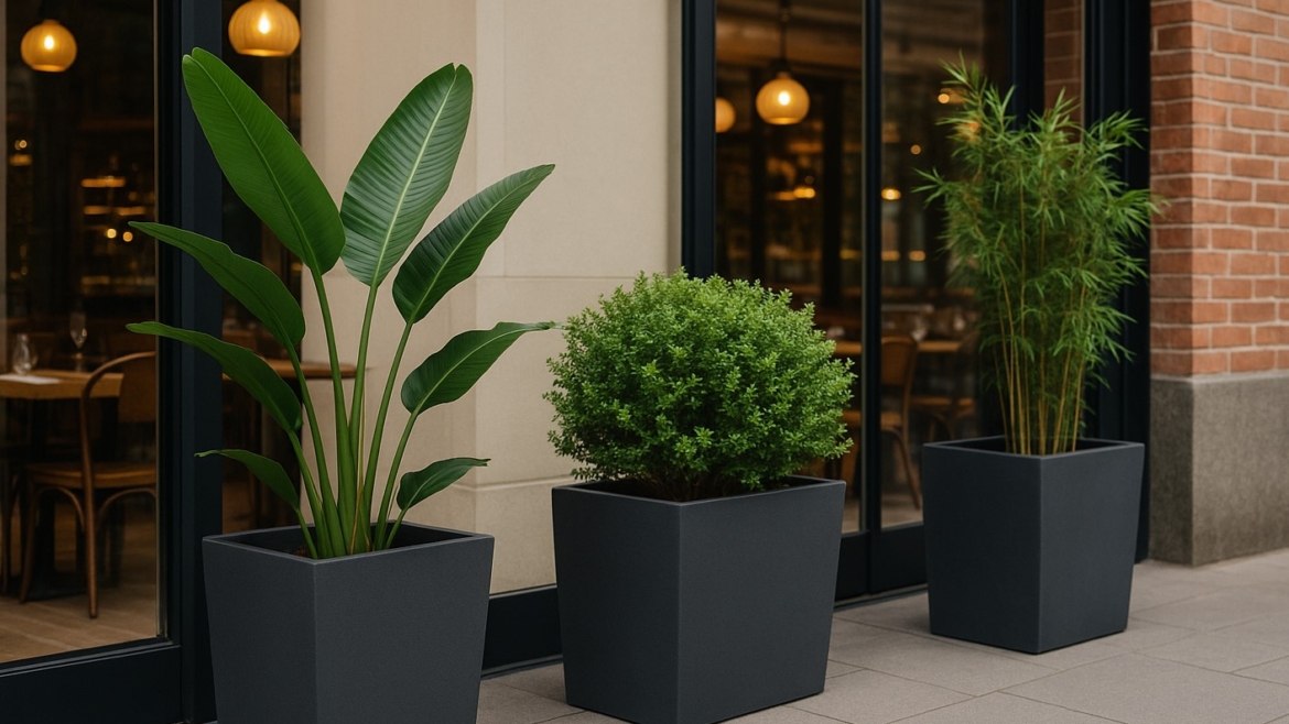 Fiber Saksı: Kafe ve Restoranların Dekoratif Unsuru